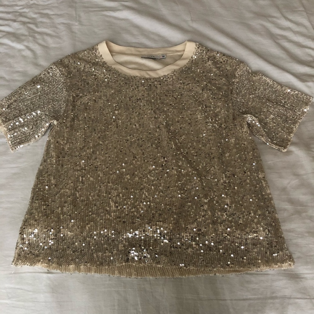 Lush silver sequin top - Picture 2 of 7